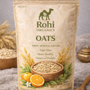 rohi organics whole grain oats – high fiber & heart healthy